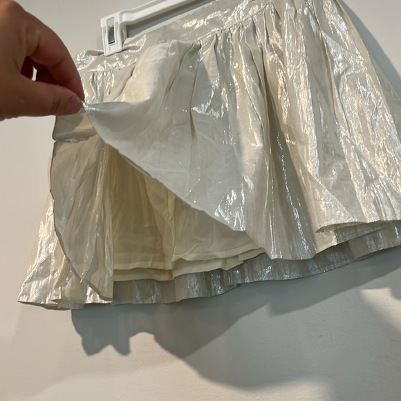 Aeropostale mini skirt silver metallic size 3 3/$20 - Picture 2 of 7